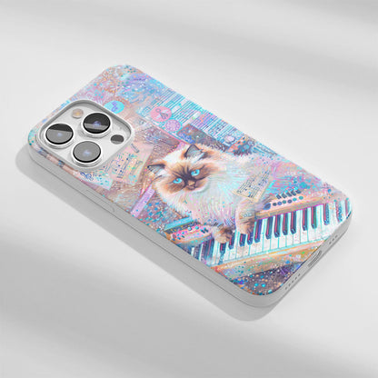 Latest 3rd-Generation Crystal Tough Glossy Ragdoll Cat iPhone Case (MagSafe-Compatible)