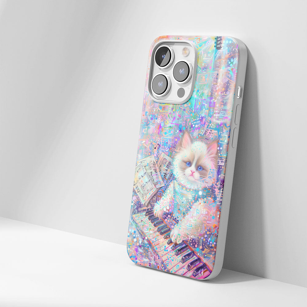 Latest 3rd-Generation Crystal Tough Glossy Ragdoll Cat iPhone Case