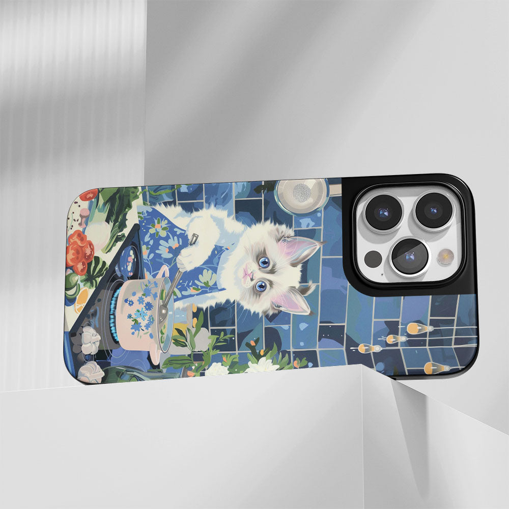 工業級堅韌霧面布娃娃貓 iPhone 手機殼（相容於 MagSafe） 