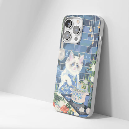 Latest 3rd-Generation Crystal Tough Glossy Ragdoll Cat iPhone Case (MagSafe-Compatible)