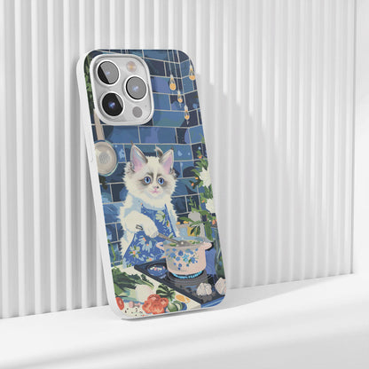 Latest 3rd-Generation Crystal Tough Glossy Ragdoll Cat iPhone Case (MagSafe-Compatible)