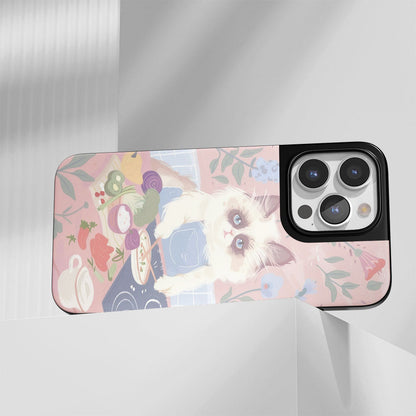 工業級堅韌霧面布娃娃貓 iPhone 手機殼（相容於 MagSafe）