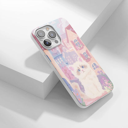 Latest 3rd-Generation Crystal Tough Glossy Ragdoll Cat iPhone Case (MagSafe-Compatible)