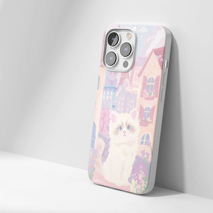 Latest 3rd-Generation Crystal Tough Glossy Ragdoll Cat iPhone Case (MagSafe-Compatible)