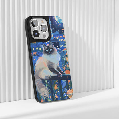 工業級堅韌霧面布娃娃貓 iPhone 手機殼（相容於 MagSafe） 