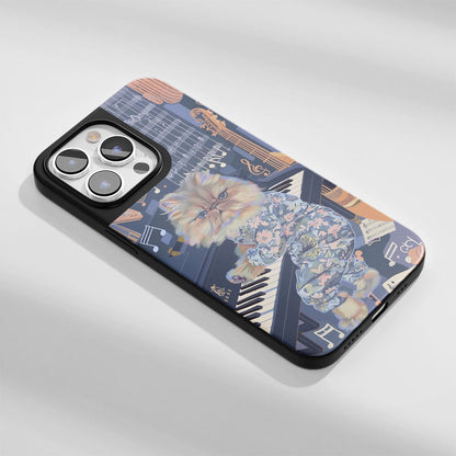 Industry-Level Tough Matte Persian Cat iPhone Case (MagSafe-Compatible)
