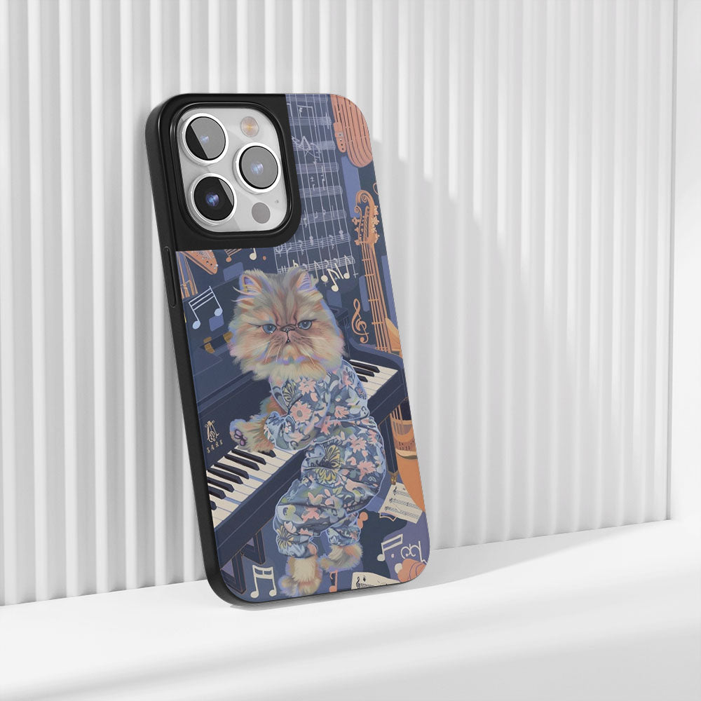 Industry-Level Tough Matte Persian Cat iPhone Case (MagSafe-Compatible)