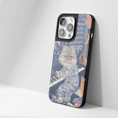 Industry-Level Tough Matte Persian Cat iPhone Case (MagSafe-Compatible)
