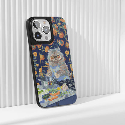 เคส iPhone ลายแมวเปอร์เซียเคลือบด้านสุดแกร่งระดับอุตสาหกรรม (รองรับ MagSafe)
