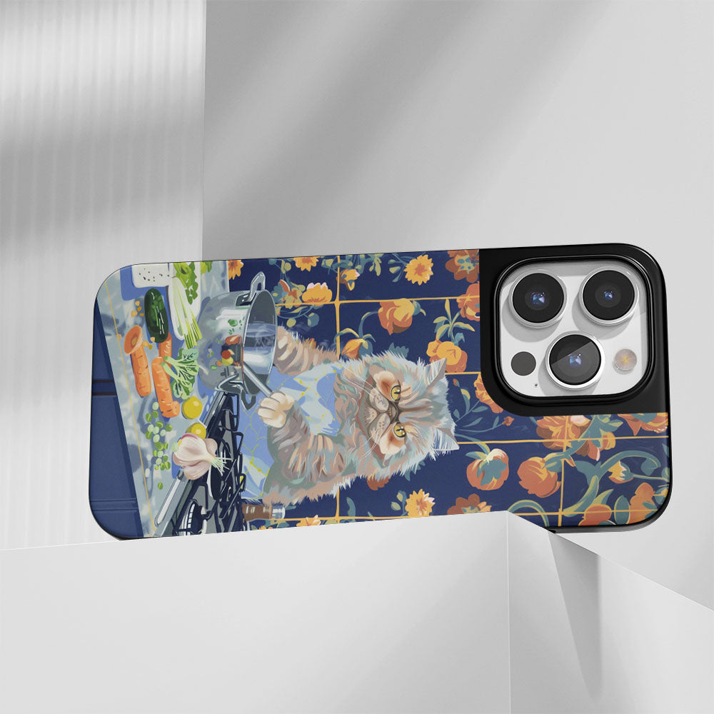 เคส iPhone ลายแมวเปอร์เซียเคลือบด้านสุดแกร่งระดับอุตสาหกรรม (รองรับ MagSafe)