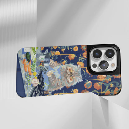 เคส iPhone ลายแมวเปอร์เซียเคลือบด้านสุดแกร่งระดับอุตสาหกรรม (รองรับ MagSafe)