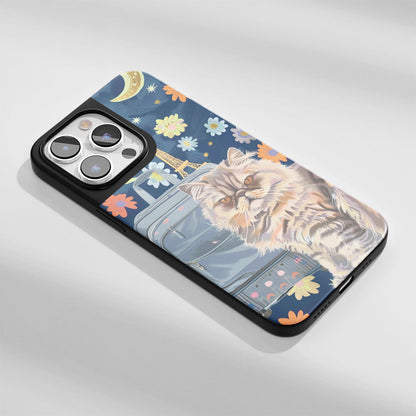 เคส iPhone ลายแมวเปอร์เซียเคลือบด้านสุดแกร่งระดับอุตสาหกรรม (รองรับ MagSafe)