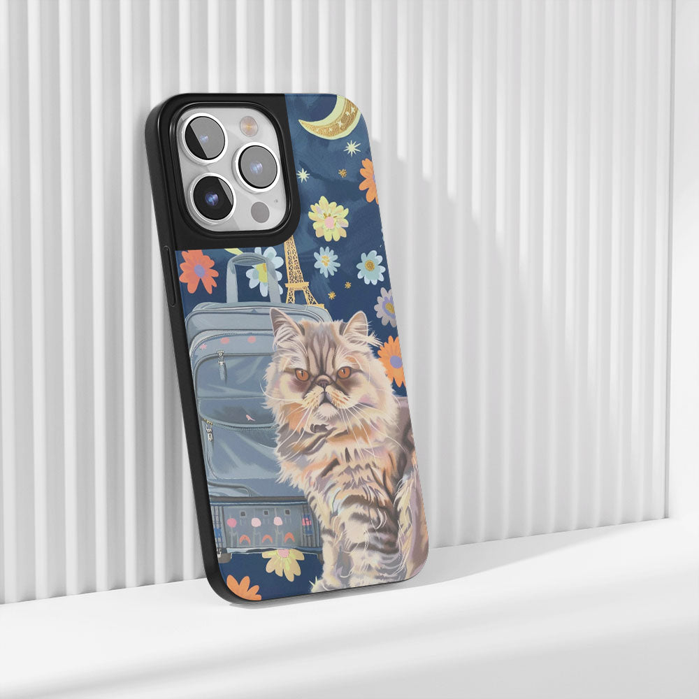 เคส iPhone ลายแมวเปอร์เซียเคลือบด้านสุดแกร่งระดับอุตสาหกรรม (รองรับ MagSafe)