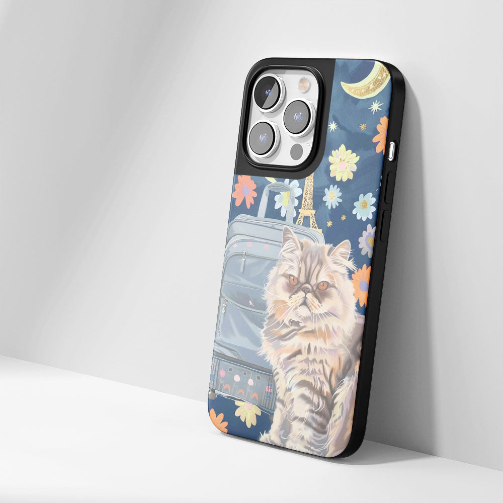 เคส iPhone ลายแมวเปอร์เซียเคลือบด้านสุดแกร่งระดับอุตสาหกรรม (รองรับ MagSafe)