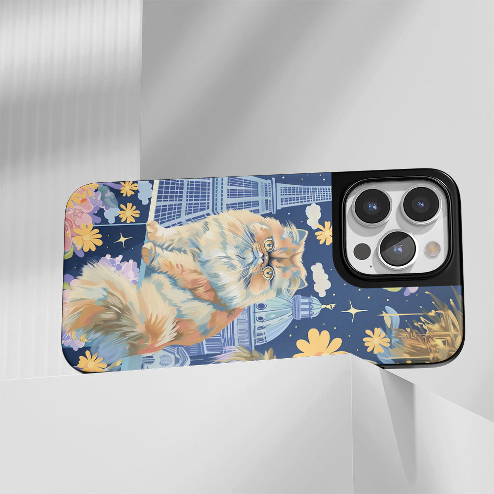 เคส iPhone ลายแมวเปอร์เซียเคลือบด้านสุดแกร่งระดับอุตสาหกรรม (รองรับ MagSafe)