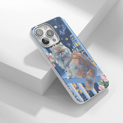 最新第三代水晶硬式亮面波斯貓iPhone手機殼