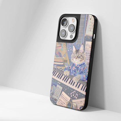 Industry-Level Tough Matte Maine Coon Cat iPhone Case (MagSafe-Compatible)