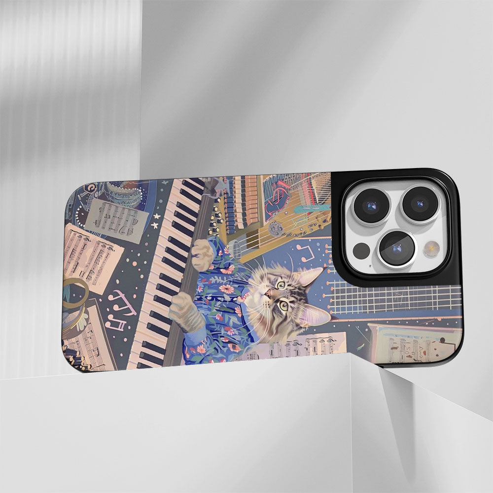 Industry-Level Tough Matte Maine Coon Cat iPhone Case (MagSafe-Compatible)