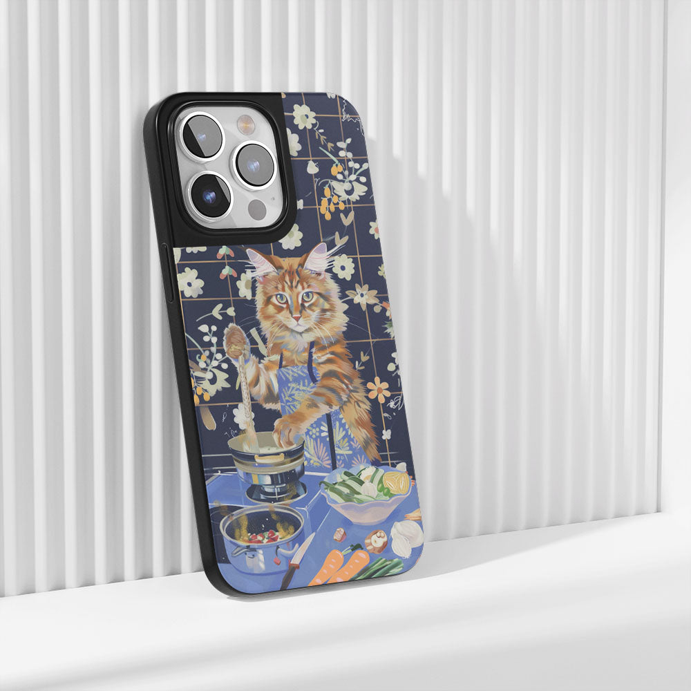 เคส iPhone สำหรับแมวเมนคูนเคลือบด้านทนทานระดับอุตสาหกรรม (รองรับ MagSafe)