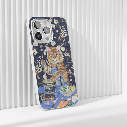 เคส iPhone แมวเมนคูนเคลือบเงา Crystal Tough รุ่นที่ 3 รุ่นล่าสุด (รองรับ MagSafe) 