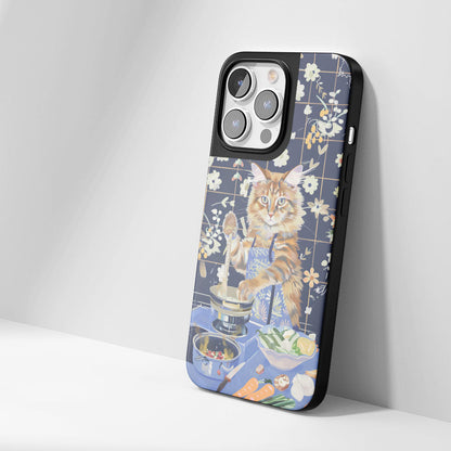 เคส iPhone สำหรับแมวเมนคูนเคลือบด้านทนทานระดับอุตสาหกรรม (รองรับ MagSafe)
