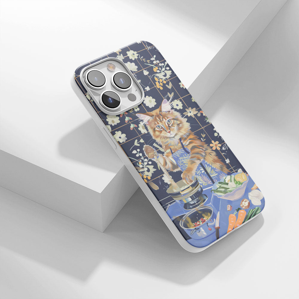 เคส iPhone แมวเมนคูนเคลือบเงา Crystal Tough รุ่นที่ 3 รุ่นล่าสุด (รองรับ MagSafe) 
