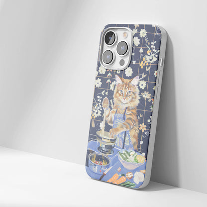 เคส iPhone แมวเมนคูนเคลือบเงา Crystal Tough รุ่นที่ 3 รุ่นล่าสุด (รองรับ MagSafe) 