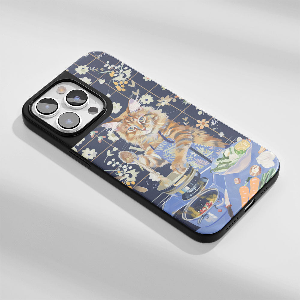 เคส iPhone สำหรับแมวเมนคูนเคลือบด้านทนทานระดับอุตสาหกรรม (รองรับ MagSafe)