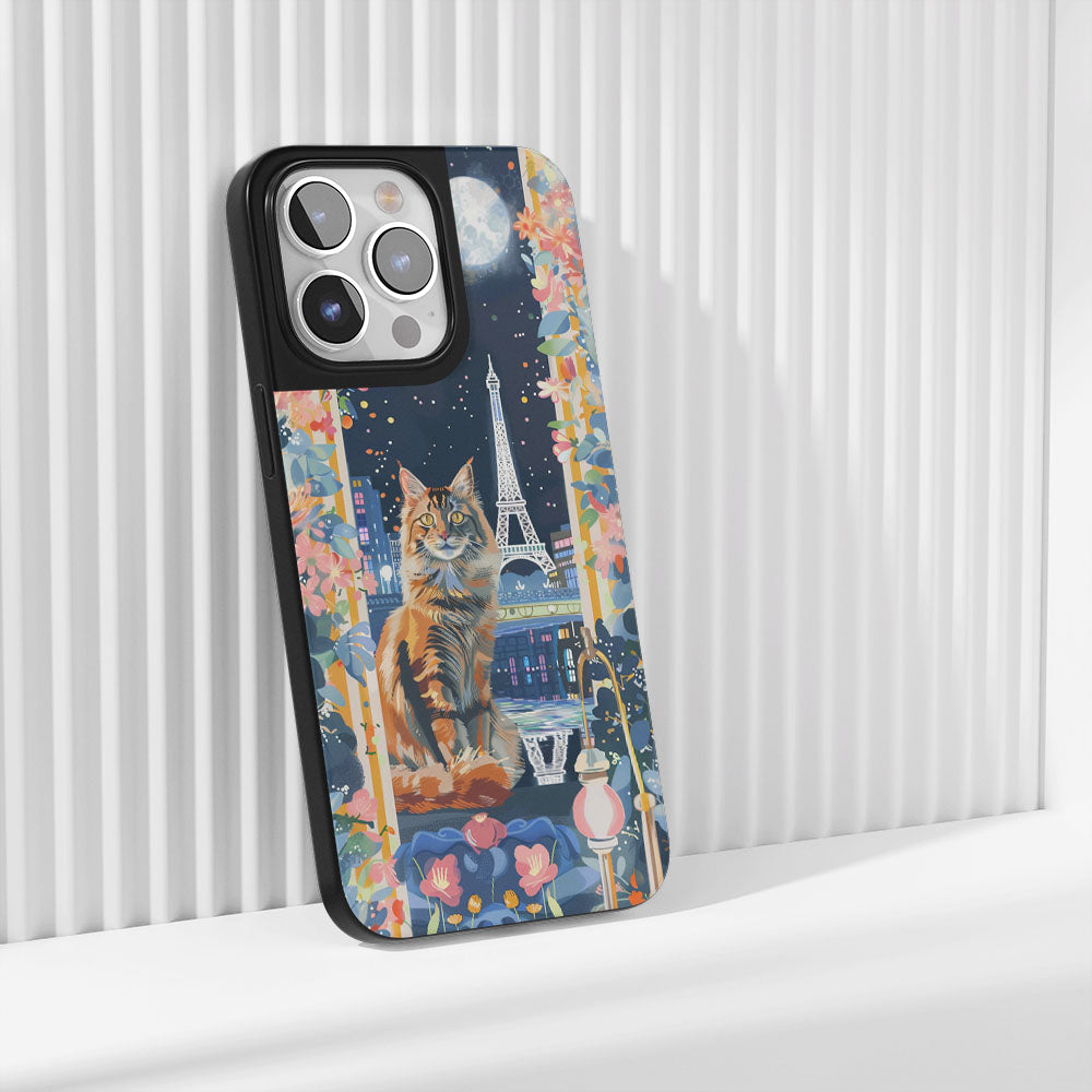 เคส iPhone สำหรับแมวเมนคูนเคลือบด้านทนทานระดับอุตสาหกรรม (รองรับ MagSafe)