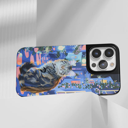 เคส iPhone สำหรับแมวเมนคูนเคลือบด้านทนทานระดับอุตสาหกรรม (รองรับ MagSafe) 