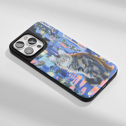 เคส iPhone สำหรับแมวเมนคูนเคลือบด้านทนทานระดับอุตสาหกรรม (รองรับ MagSafe) 