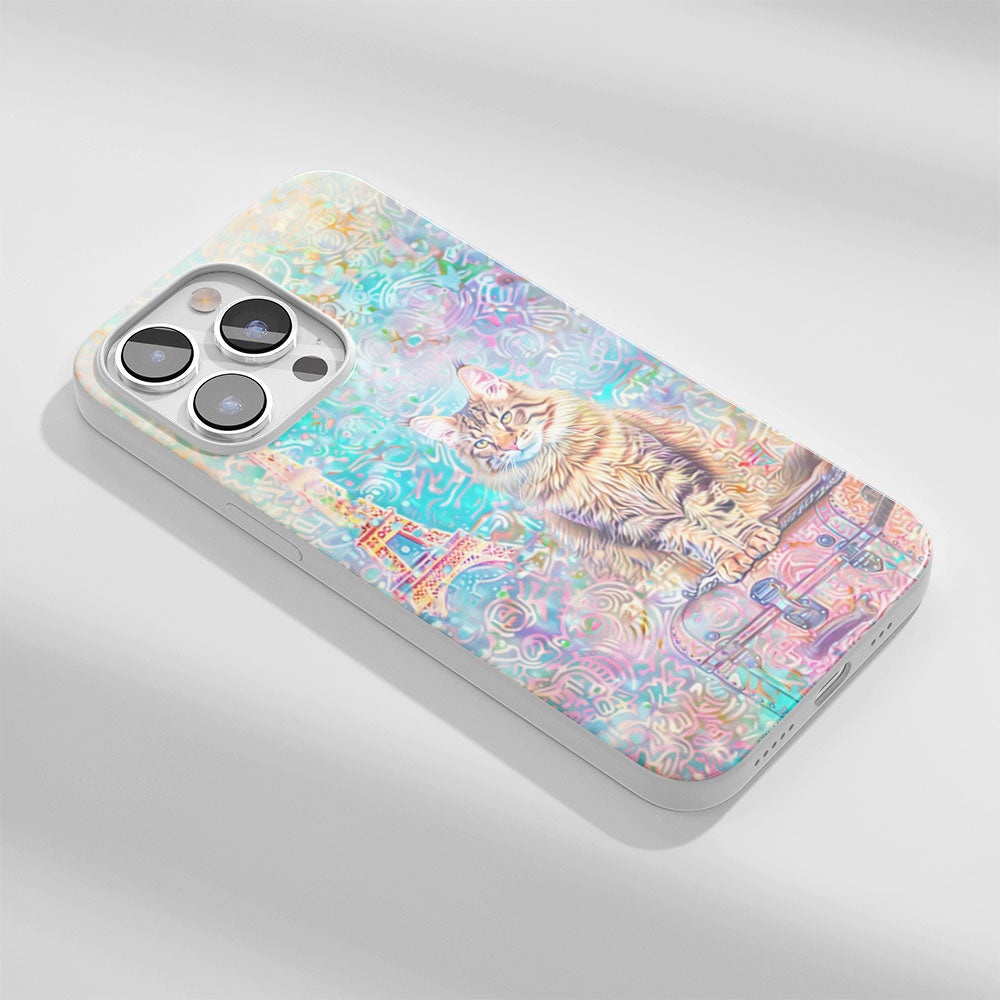 เคส iPhone แมวเมนคูนเคลือบเงา Crystal Tough รุ่นที่ 3 รุ่นล่าสุด (รองรับ MagSafe) 