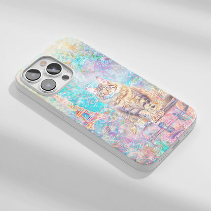 เคส iPhone แมวเมนคูนเคลือบเงา Crystal Tough รุ่นที่ 3 รุ่นล่าสุด (รองรับ MagSafe) 
