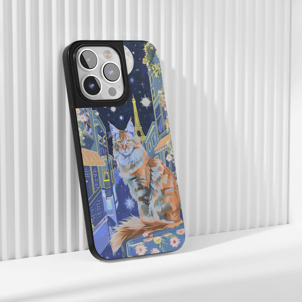 Industry-Level Tough Matte Maine Coon Cat iPhone Case