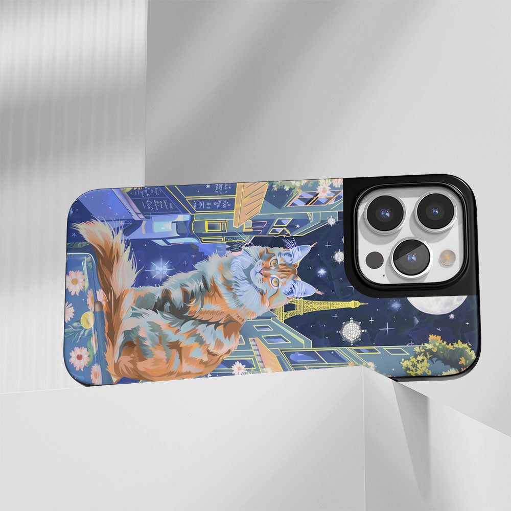 Industry-Level Tough Matte Maine Coon Cat iPhone Case