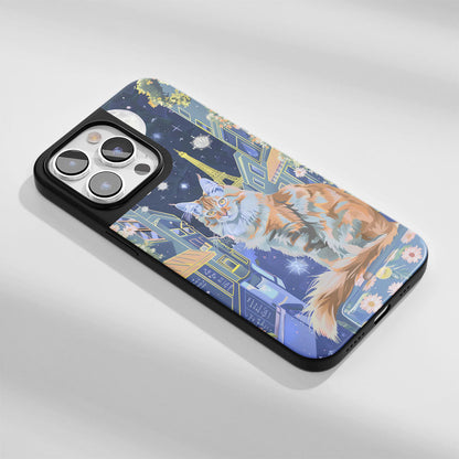 Industry-Level Tough Matte Maine Coon Cat iPhone Case