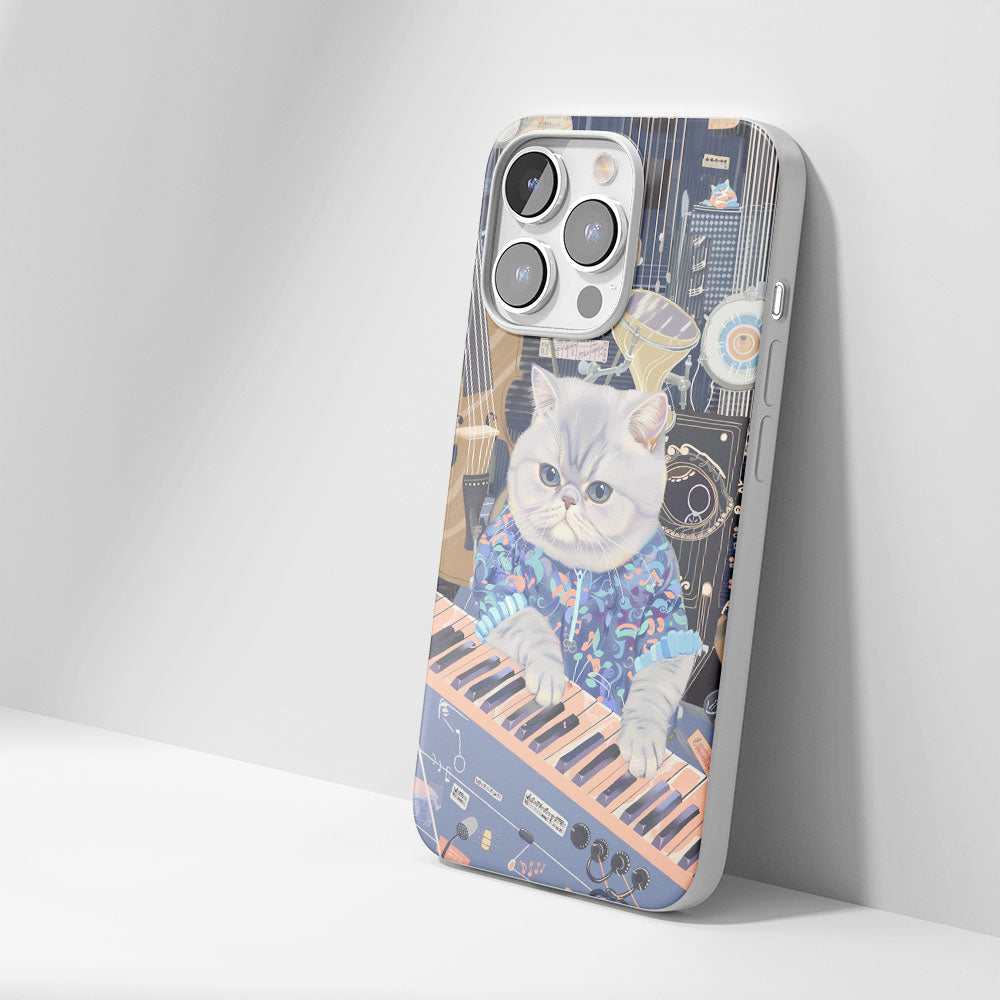最新第三代水晶硬式亮面英國短毛貓iPhone手機殼