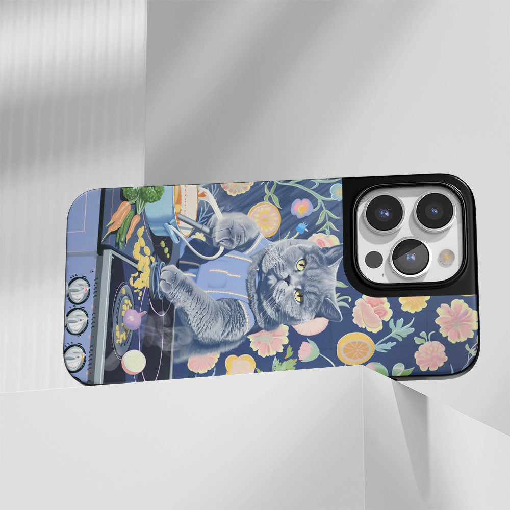 เคส iPhone สำหรับแมว British Shorthair แบบด้านที่ทนทานระดับอุตสาหกรรม (รองรับ MagSafe)