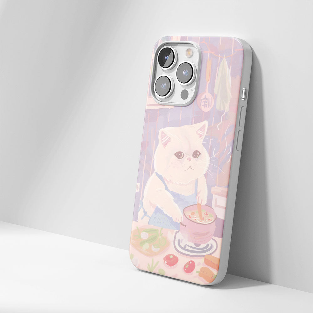 Latest 3rd-Generation Crystal Tough Glossy British Shorthair Cat iPhone Case (MagSafe-Compatible)