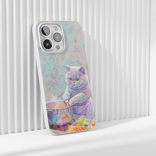เคส iPhone แมวขนสั้นอังกฤษเคลือบเงา Crystal Tough รุ่นที่ 3 รุ่นล่าสุด 