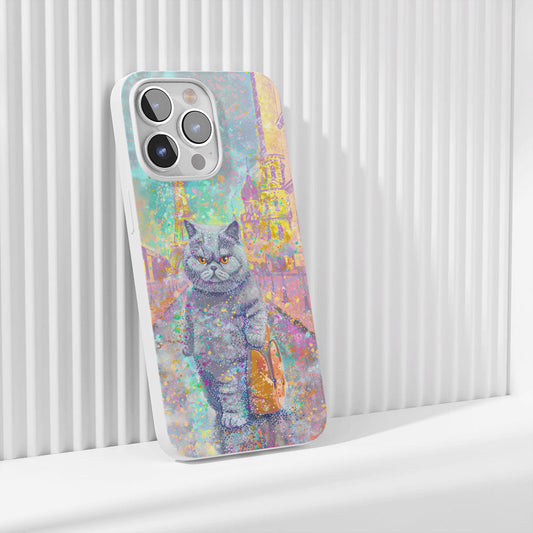 เคส iPhone แมวขนสั้นอังกฤษเคลือบเงา Crystal Tough รุ่นที่ 3 รุ่นล่าสุด 