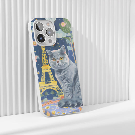 เคส iPhone แมวขนสั้นอังกฤษเคลือบเงา Crystal Tough รุ่นที่ 3 รุ่นล่าสุด 