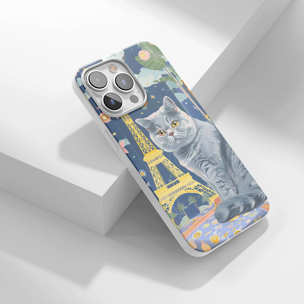 เคส iPhone แมวขนสั้นอังกฤษเคลือบเงา Crystal Tough รุ่นที่ 3 รุ่นล่าสุด 