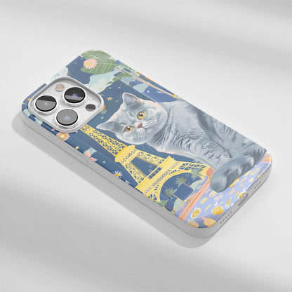 เคส iPhone แมวขนสั้นอังกฤษเคลือบเงา Crystal Tough รุ่นที่ 3 รุ่นล่าสุด 