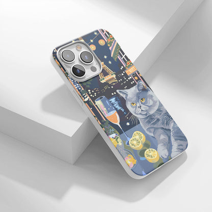 เคส iPhone แมวขนสั้นอังกฤษเคลือบเงา Crystal Tough รุ่นที่ 3 รุ่นล่าสุด 
