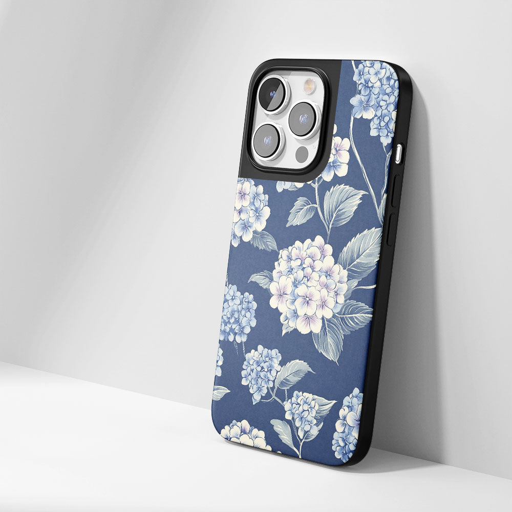 เคส iPhone สีไฮเดรนเยียแบบด้านที่ทนทานระดับอุตสาหกรรม 