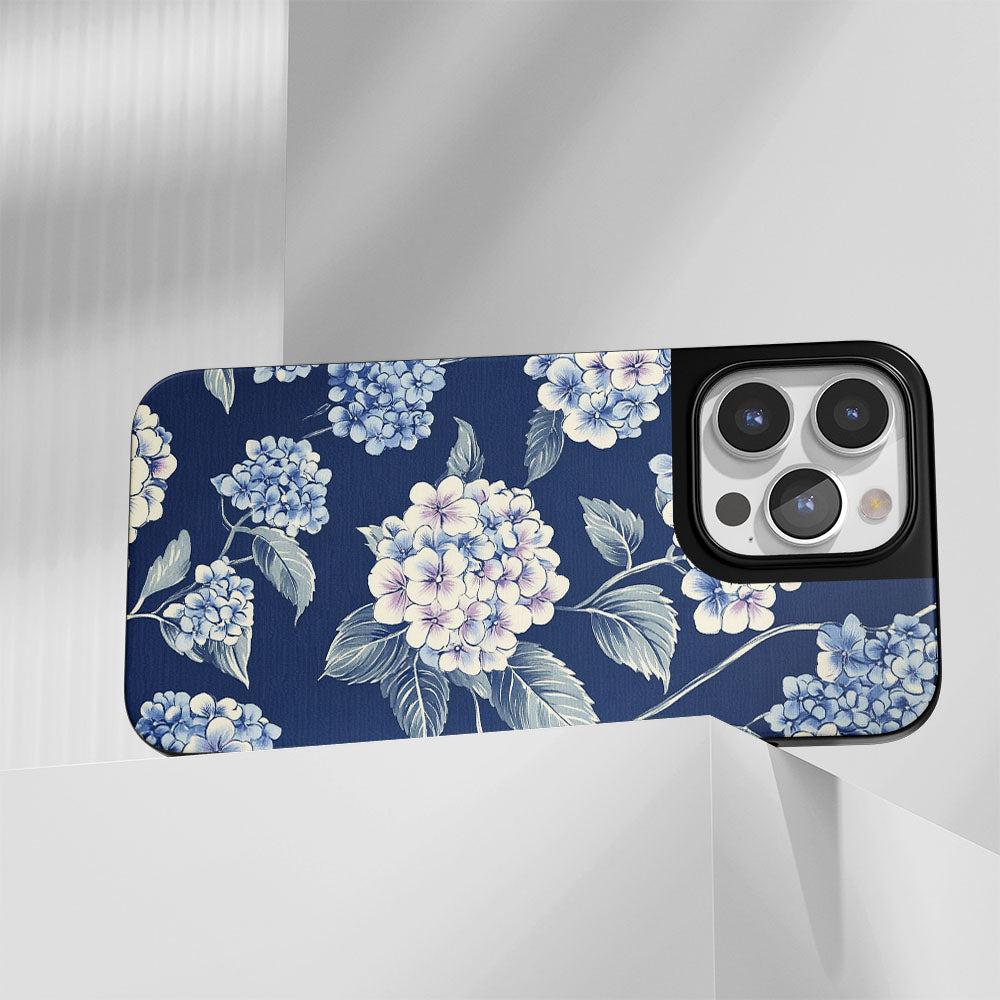 เคส iPhone สีไฮเดรนเยียแบบด้านที่ทนทานระดับอุตสาหกรรม 