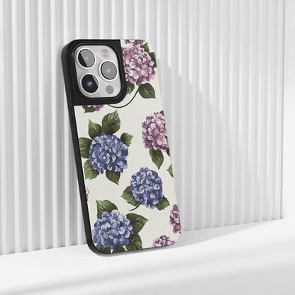 Industry-Level Tough Matte Hydrangea iPhone Case (MagSafe-Compatible)