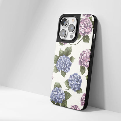Industry-Level Tough Matte Hydrangea iPhone Case (MagSafe-Compatible)