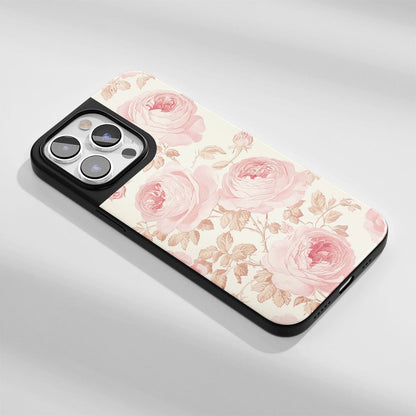 工業級堅固霧麵粉紅玫瑰 iPhone 手機殼（相容於 MagSafe）